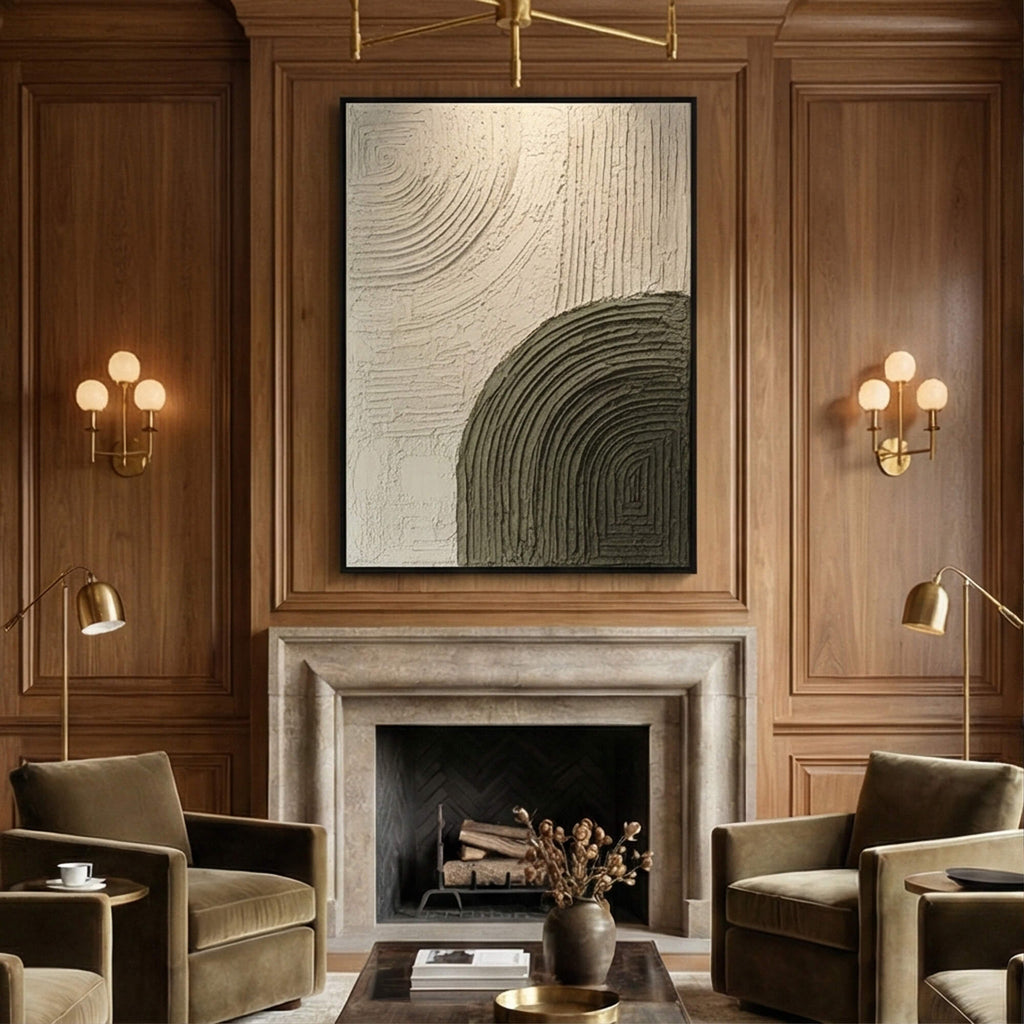 3D textured Art | Olive Arc Texture