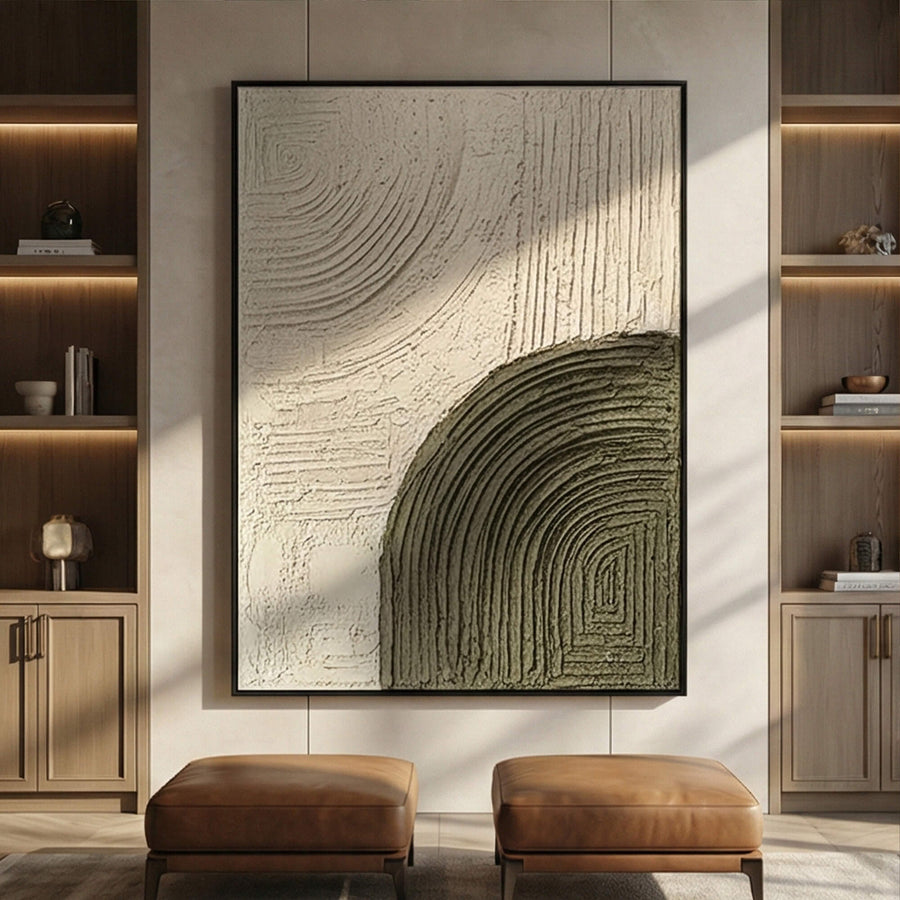 3D textured Art | Olive Arc Texture