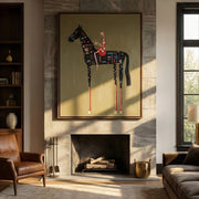 Vintage Americana Art | Patchwork Rider