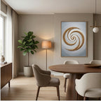 Contemporary Luxe Art | Golden Spiral Drift
