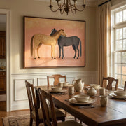 Vintage Americana Art | Tender Equine Embrace