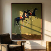 Vintage Americana Art | Equestrian Trio