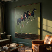 Vintage Americana Art | Equestrian Trio