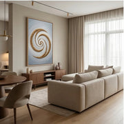 Contemporary Luxe Art | Golden Spiral Drift