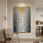 Contemporary Luxe Art | Golden Branch Cascade