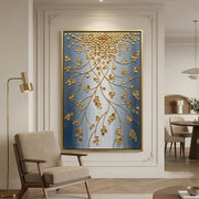 Contemporary Luxe Art | Golden Branch Cascade