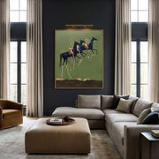 Vintage Americana Art | Equestrian Trio