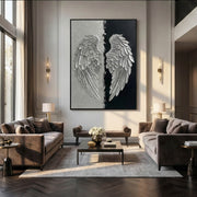 3D-Textured Art | Wings of Contrast