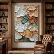 3D textured Art | Gilded Library Reverie