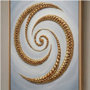 Contemporary Luxe Art | Golden Spiral Drift