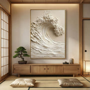 3D-Textured Art | Cresting Wave Serenity