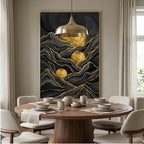 Contemporary Luxe Art | Golden Horizon Echo