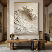 3D-Textured Art | Cresting Wave Serenity