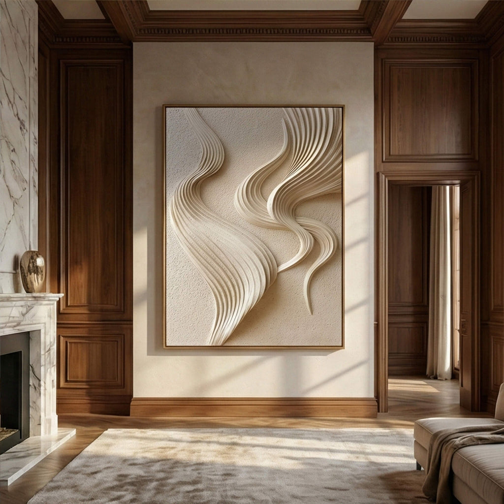 3D textured Art | Light & Linen