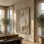 3D textured Art | Flowing Linen Rhythm