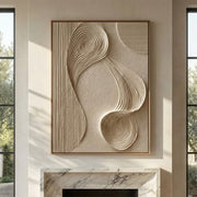 3D textured Art | Flowing Linen Rhythm