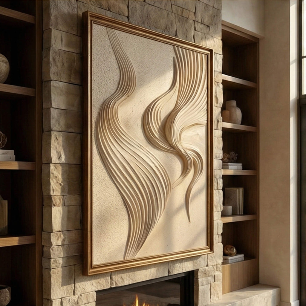 3D textured Art | Light & Linen