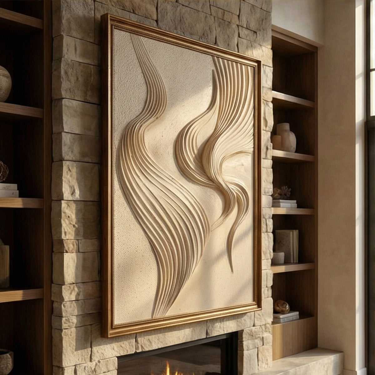 3D textured Art | Light & Linen