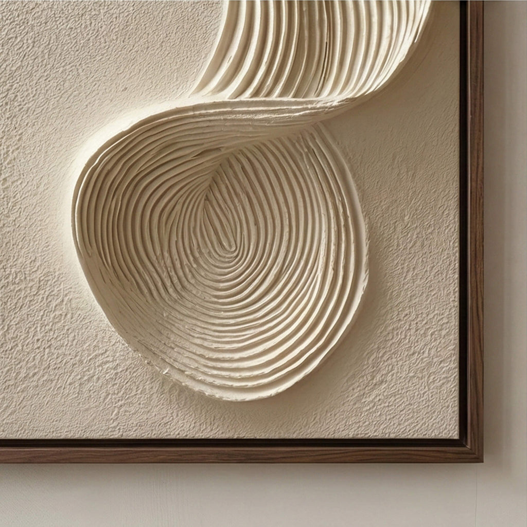 3D textured Art | Flowing Linen Rhythm