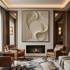 3D textured Art | Flowing Linen Rhythm