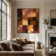 Abstract Art | Golden Field Embrace