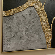 Contemporary Luxe Art | Gilded Stone Divide