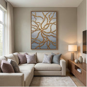 Contemporary Luxe Art | Gilded Vine Lace