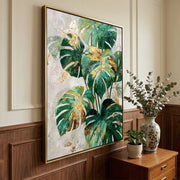Contemporary Luxe Art | Gilded Monstera