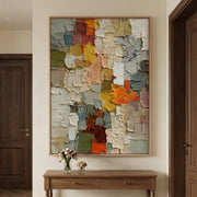 3D textured Art | Patchwork Serenity