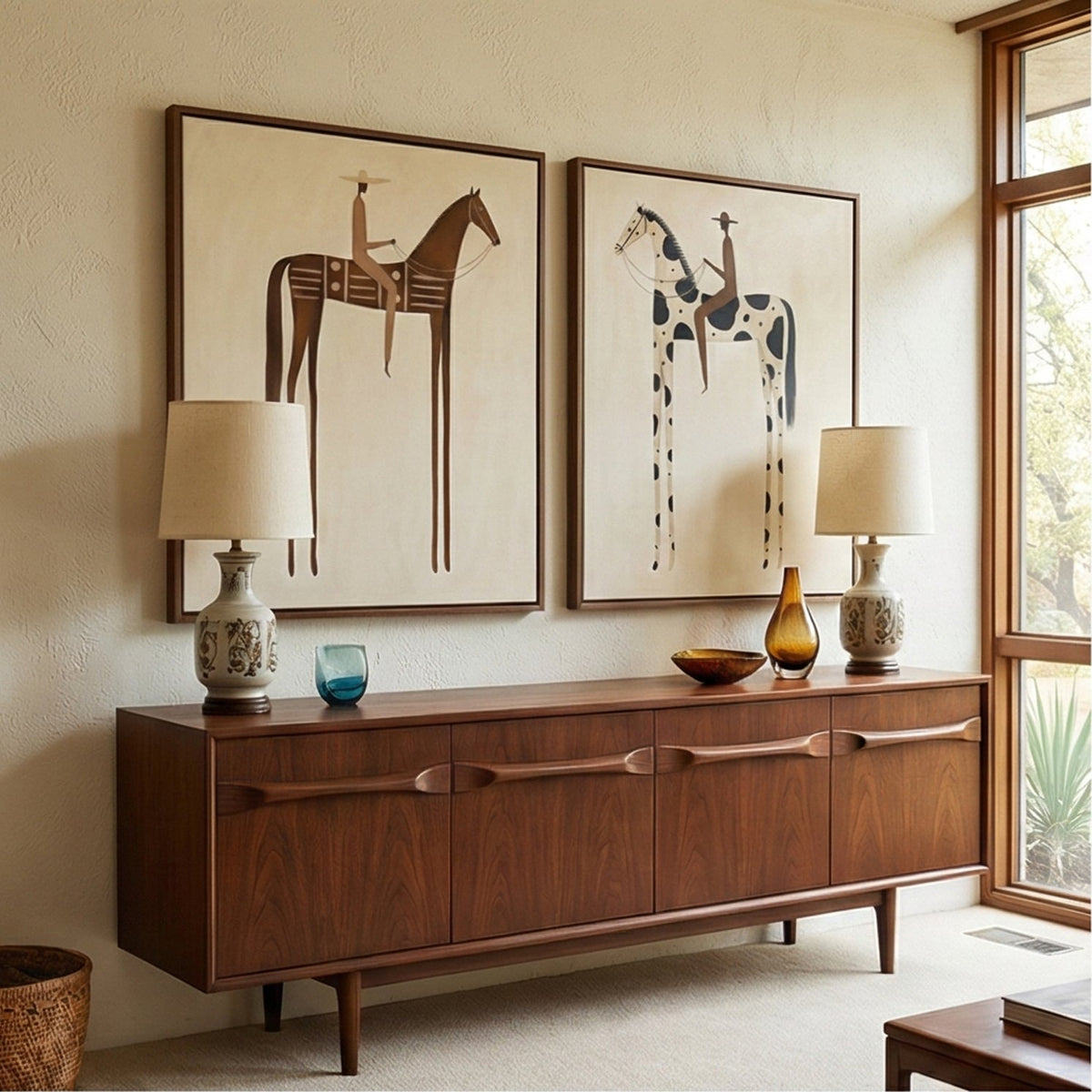 Vintage Americana Art |  Paired Reveries