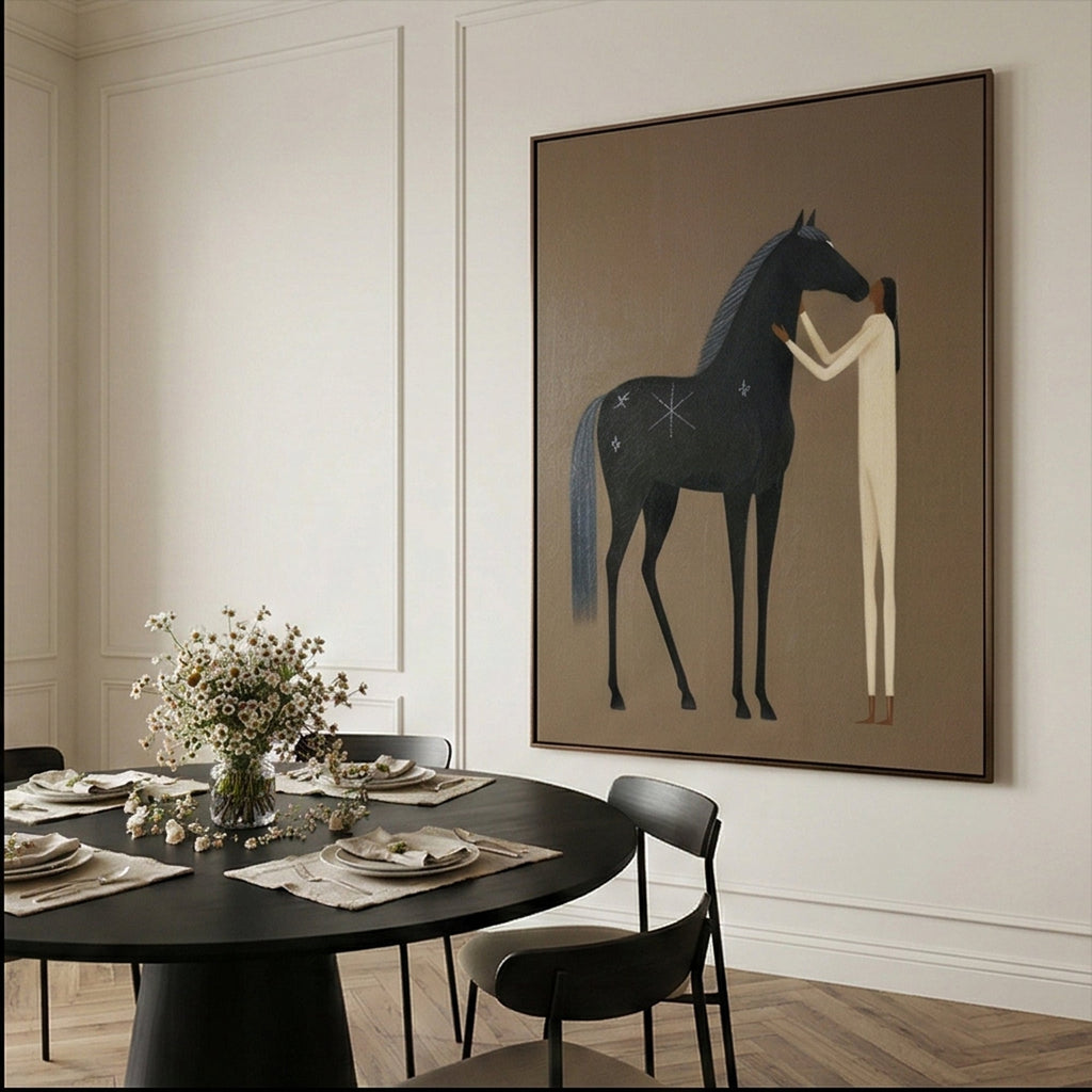 Vintage Americana Art | Midnight Tenderness