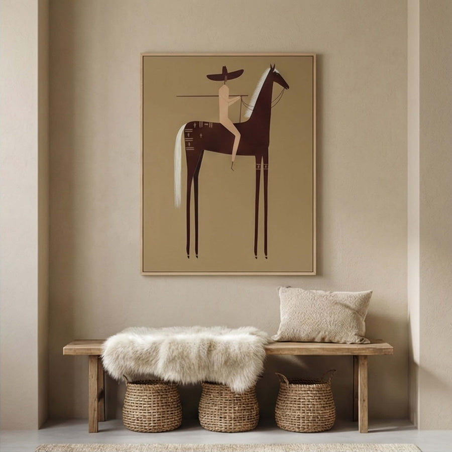 Vintage Americana Art | Geometric Whisper