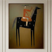 Vintage Americana Art | Equestrian Reverie