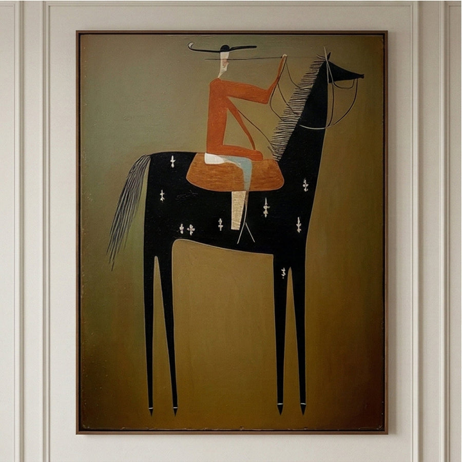 Vintage Americana Art | Equestrian Reverie