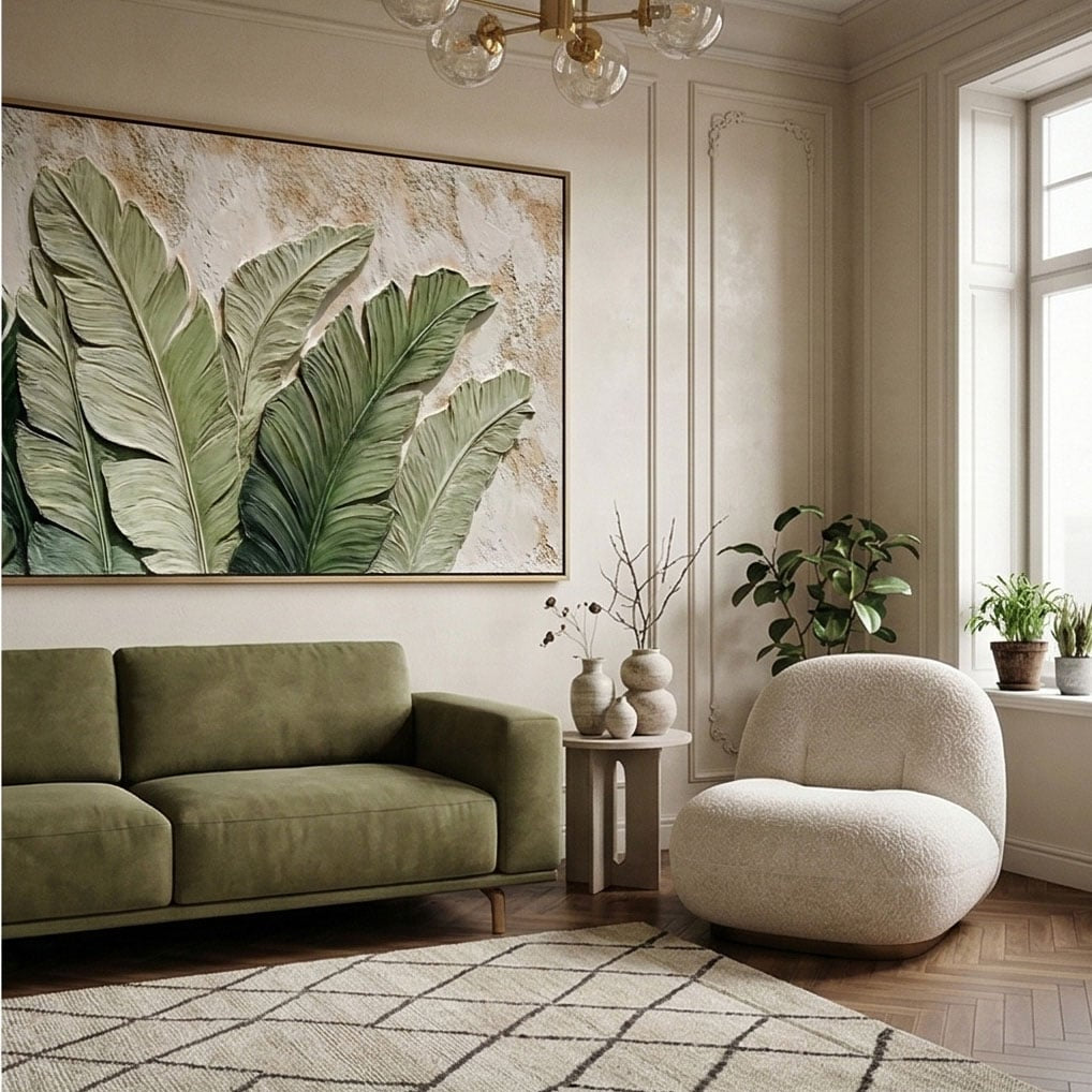 3D-Textured Art | Palm Reverie