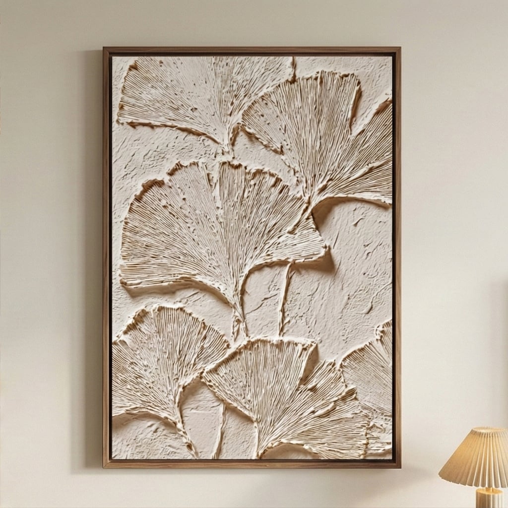 3D textured Art | Ginkgo Impressions