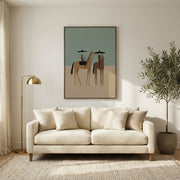 Vintage Americana Art | Desert Duet