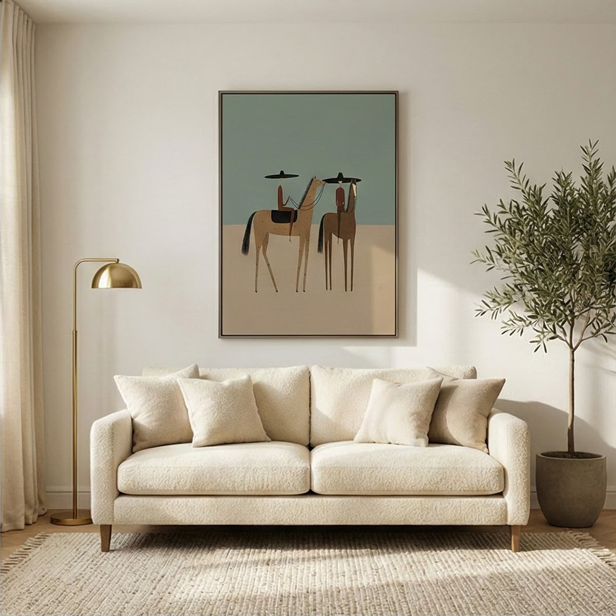 Vintage Americana Art | Desert Duet