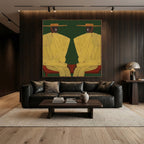 Vintage Americana Art | Yellow Robe Dialogue