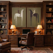 Vintage Americana Art | Silent Dialogue