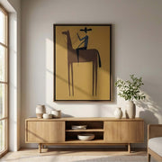 Vintage Americana Art | Golden Solitude Rider
