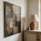 Wabi-Sabi Art | Burnished Earth Mosaic