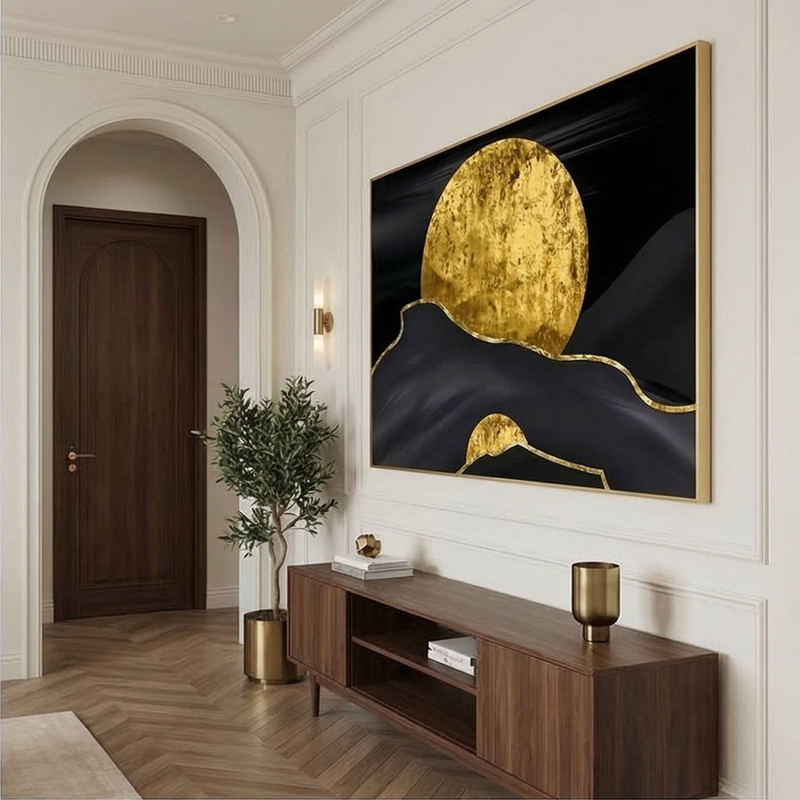 Contemporary Luxe Art | Gilded Horizon
