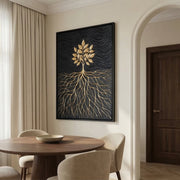 Contemporary Luxe Art | Golden Roots