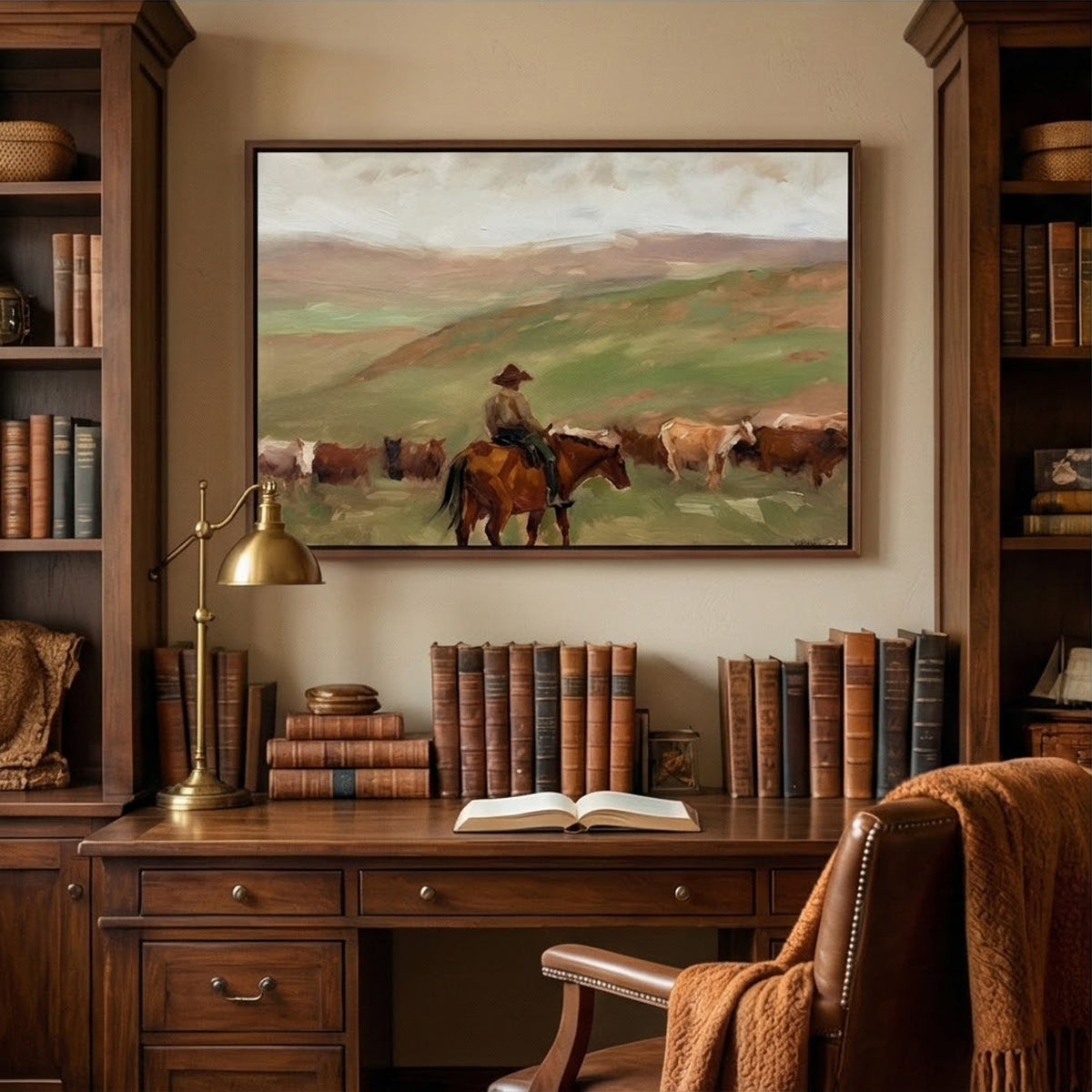 Vintage Americana Art | Prairie Stillness