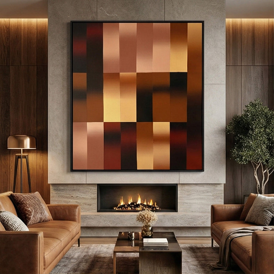 Abstract Art | Golden Field Embrace