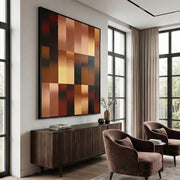 Abstract Art | Golden Field Embrace