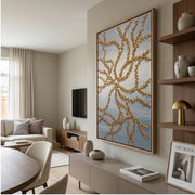 Contemporary Luxe Art | Gilded Vine Lace