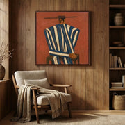 Vintage Americana Art | Striped Serenity