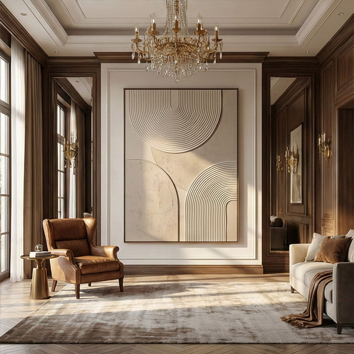 3D textured Art | Shadow Arcs